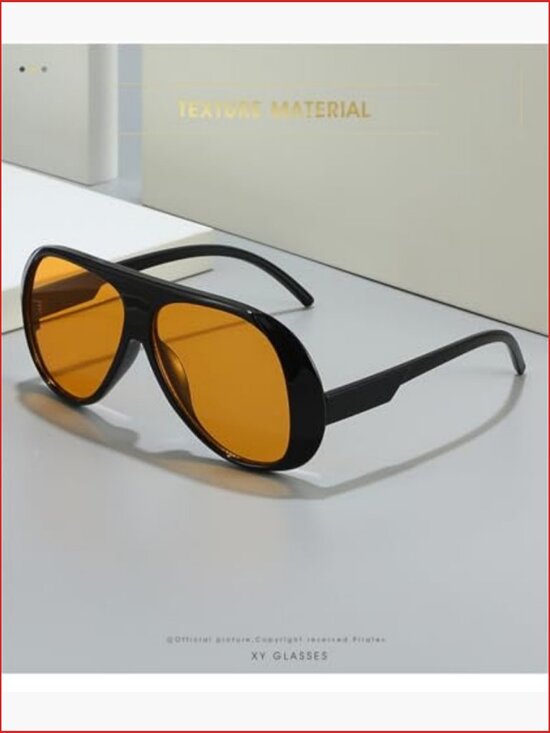 4 Pack Oversized Square Aviator Sunglasses Women Men Vintage Large Frame Shades